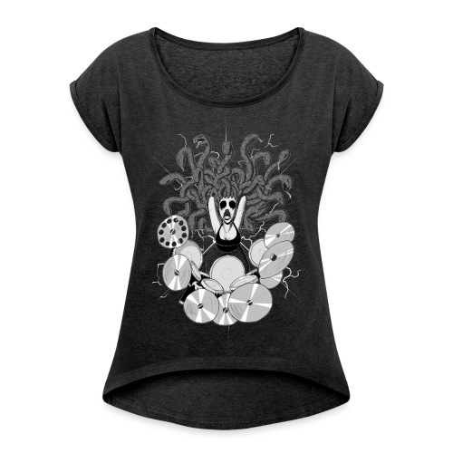 Gorgon - Women's T-Shirt with rolled up sleeves