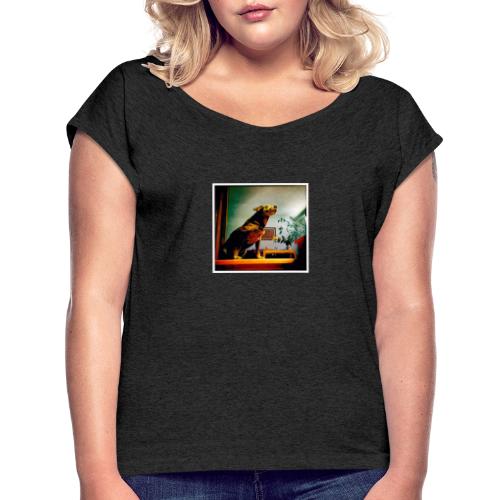 Baby Langarm - Frauen T-Shirt mit gerollten Ärmeln