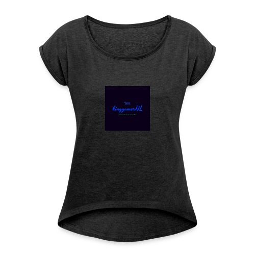 kinggamerNL - Vrouwen T-shirt met opgerolde mouwen