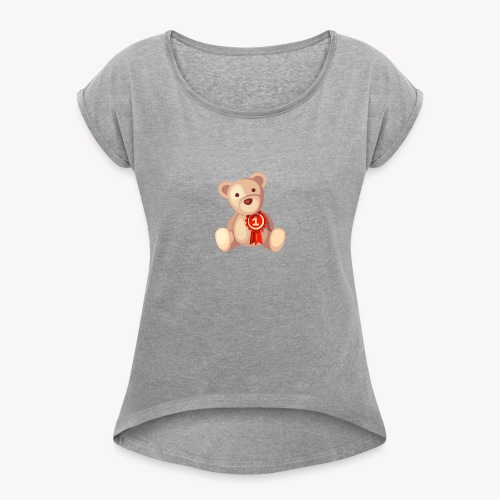 Teddy Bear - Women's T-Shirt with rolled up sleeves