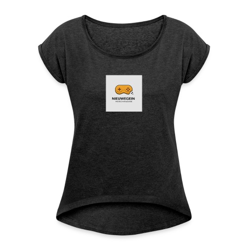 Nieuwegein Merchandise - Vrouwen T-shirt met opgerolde mouwen