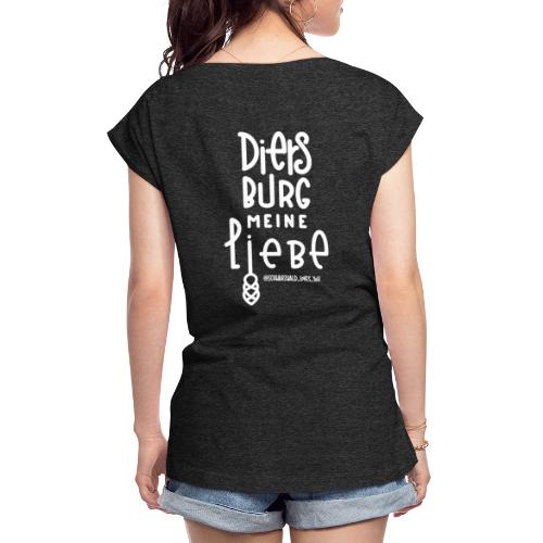 ,Diersburg meine Liebe‘ Back Print - Frauen T-Shirt mit gerollten Ärmeln
