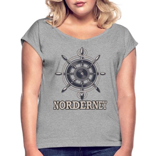 Norderney - Frauen T-Shirt mit gerollten Ärmeln