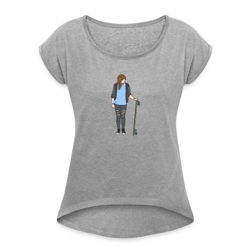 Typical.shadow - Women's T-Shirt with rolled up sleeves