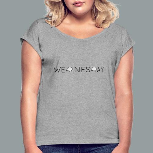 It is wednesday - Camiseta con manga enrollada mujer