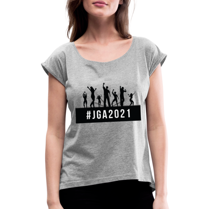 #JGA2021 - Wir holen alles nach! - Frauen T-Shirt mit gerollten Ärmeln