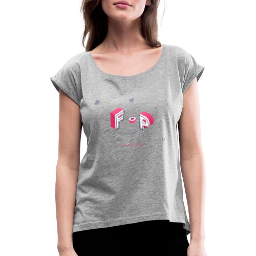 Func Prog Sweden Logotype - Women's T-Shirt with rolled up sleeves