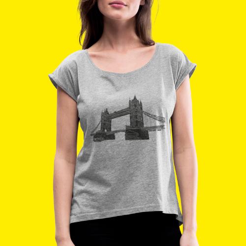 London Tower Bridge - Dame T-shirt med rulleærmer