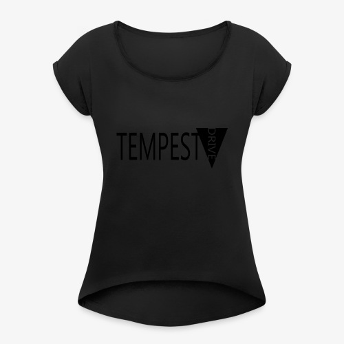 Tempest Drive: Full Logo - Dame T-shirt med rulleærmer