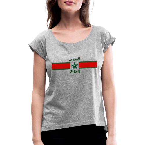 dima Maroc 2024 المغرب - T-shirt à manches retroussées Femme