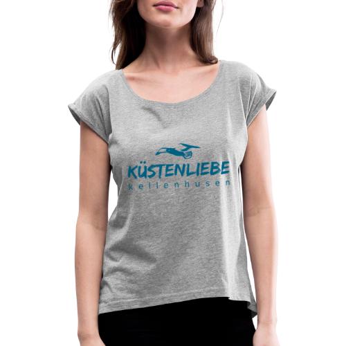 küste Möwe - Frauen T-Shirt mit gerollten Ärmeln
