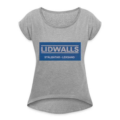 Lidwalls Stålbåtar - T-shirt med upprullade ärmar dam