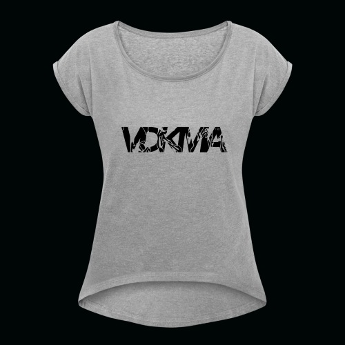 vdkma x 130 x spörts - Naisten T-paita, jossa rullatut hihat