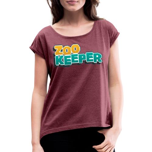 Classic ZooKeeper Official Logo - Women's T-Shirt with rolled up sleeves