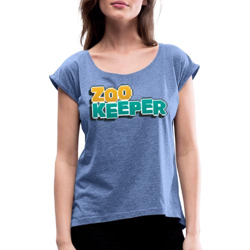 Classic ZooKeeper Official Logo - Women's T-Shirt with rolled up sleeves