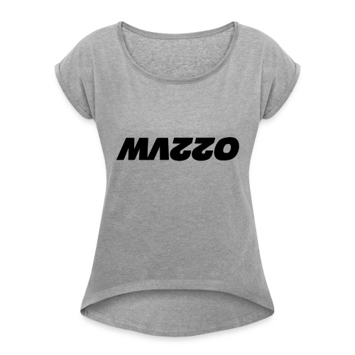 mazzo - Vrouwen T-shirt met opgerolde mouwen