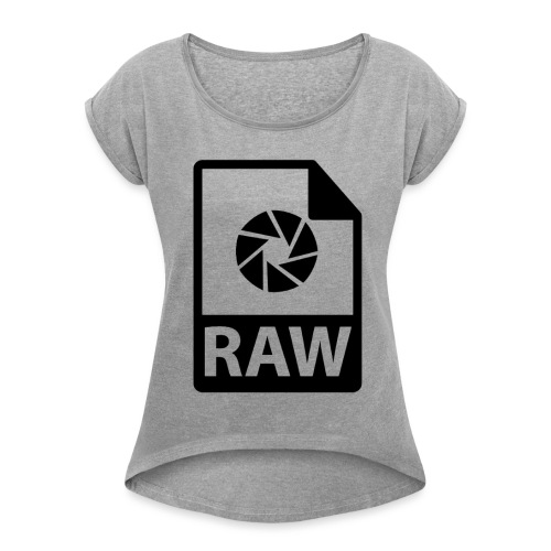 RAW - T-shirt à manches retroussées Femme