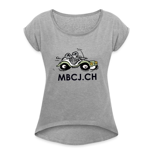 logo mbcj 50cm sans arc - T-shirt à manches retroussées Femme