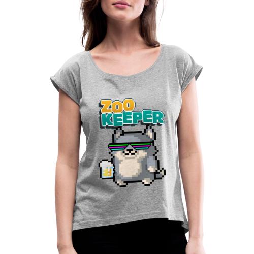 ZooKeeper Nightlife - Women's T-Shirt with rolled up sleeves