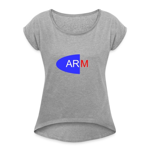 ARM - Frauen T-Shirt mit gerollten Ärmeln