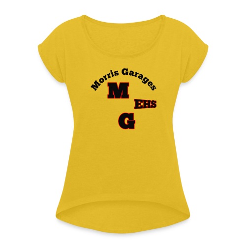 Morris Garages MG EHS - Frauen T-Shirt mit gerollten Ärmeln