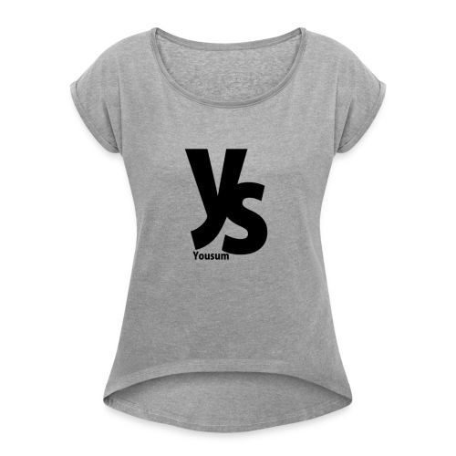 Yousum shirt - Vrouwen T-shirt met opgerolde mouwen