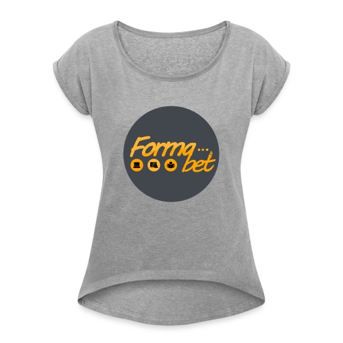 FORMABET - Camiseta con manga enrollada mujer