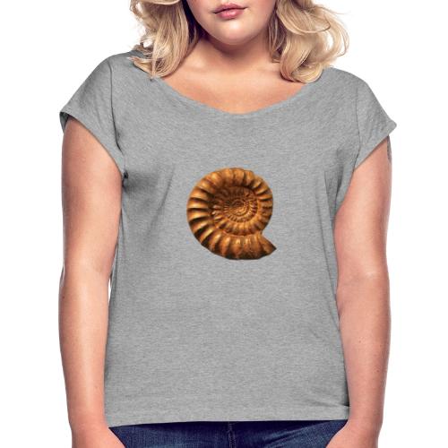 Ammonite Slat - Frauen T-Shirt mit gerollten Ärmeln