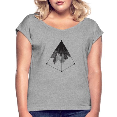 Ville triangle - T-shirt à manches retroussées Femme