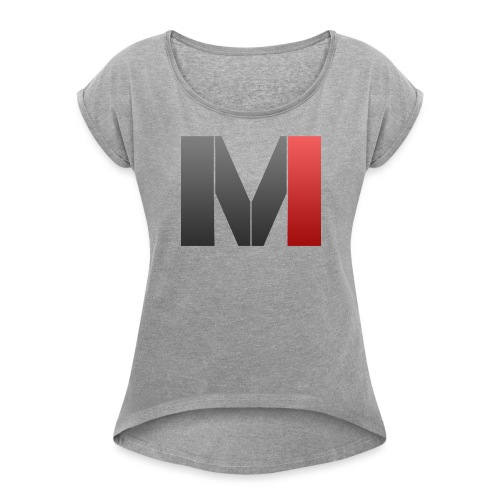 MrGank LOGO - Women's T-Shirt with rolled up sleeves