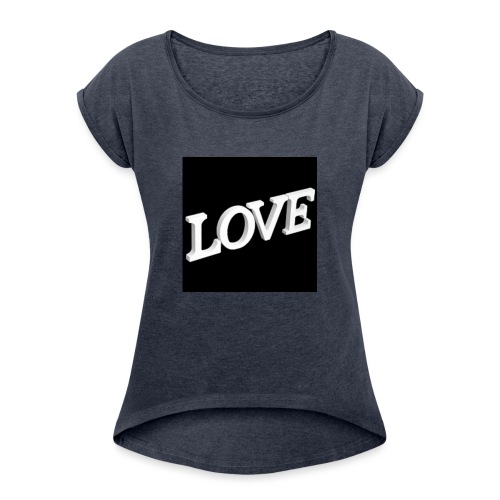Love Me - T-shirt à manches retroussées Femme