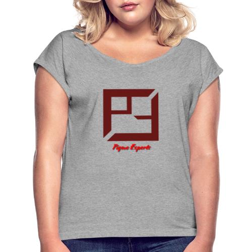 Pique E-Sports - T-skjorte med rulleermer for kvinner