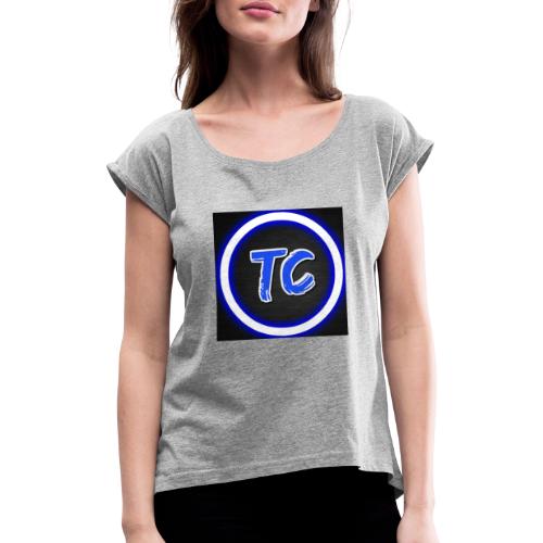 toxy clan - T-skjorte med rulleermer for kvinner