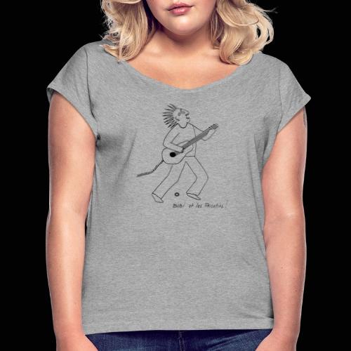 Bibi & les Fricotin's orginal monster guitarist - T-shirt à manches retroussées Femme