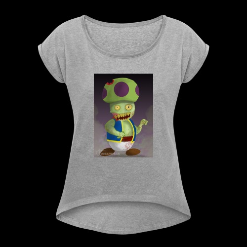SuperMario: Zombie Toad - Vrouwen T-shirt met opgerolde mouwen