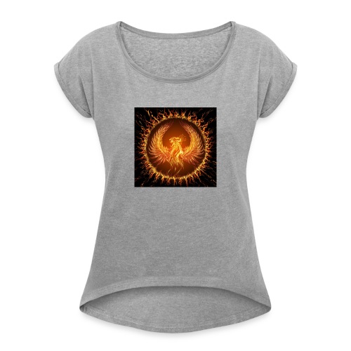 Phönix - Frauen T-Shirt mit gerollten Ärmeln