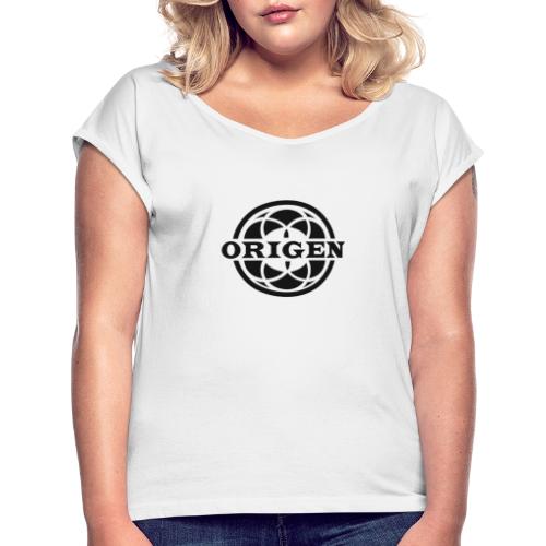 ORIGEN Café-Billar - Camiseta con manga enrollada mujer
