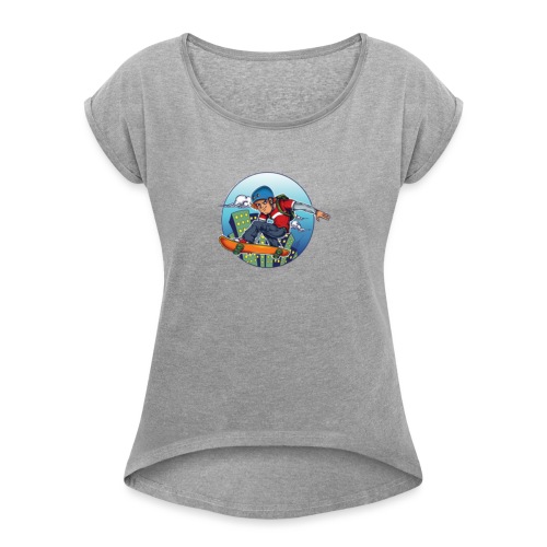 Skater - Women's T-Shirt with rolled up sleeves
