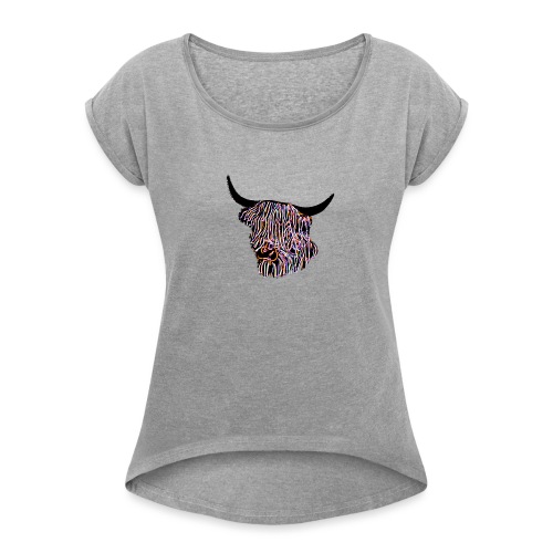Moo - Women's T-Shirt with rolled up sleeves