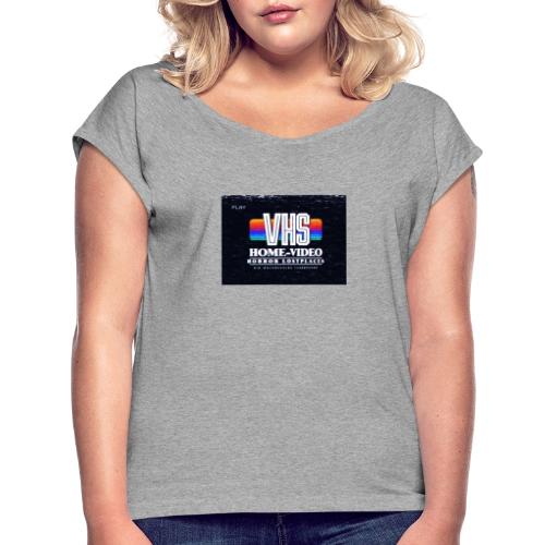 VHS HomeVideo - Frauen T-Shirt mit gerollten Ärmeln