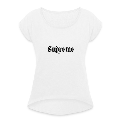 Suprême - T-shirt à manches retroussées Femme