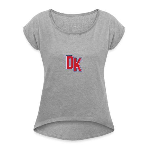 DK - Vrouwen T-shirt met opgerolde mouwen