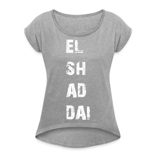 EL SH AD DAI 2 - Frauen T-Shirt mit gerollten Ärmeln