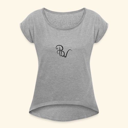 Special Design PDw - Vrouwen T-shirt met opgerolde mouwen