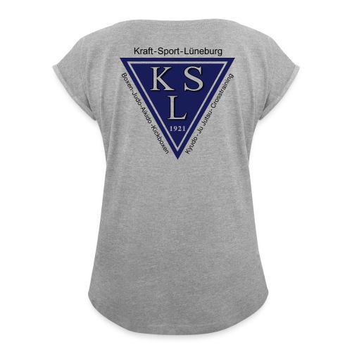 KSL Logo Klassik Fanartikel - Frauen T-Shirt mit gerollten Ärmeln