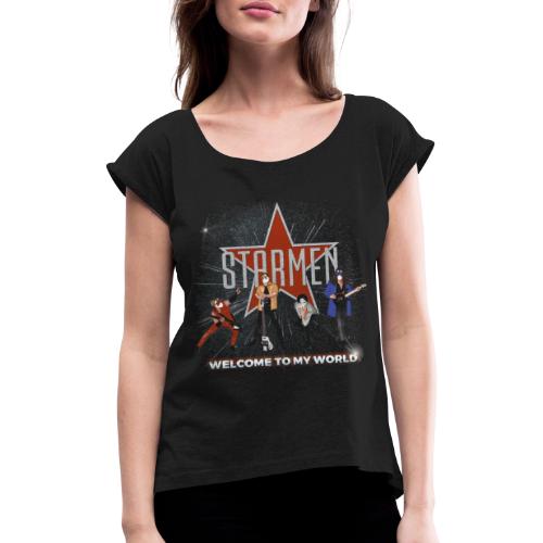 Starmen - Welcome To My World - Women's T-Shirt with rolled up sleeves