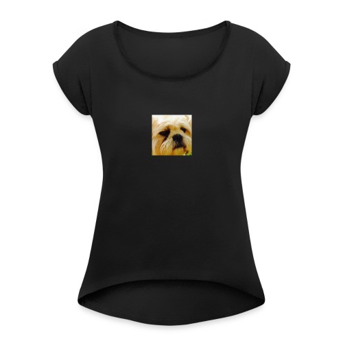 BUDDY DOG - Women's T-Shirt with rolled up sleeves