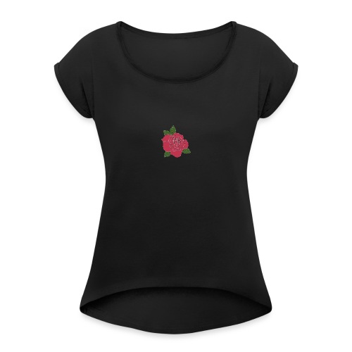 ROSE - Women's T-Shirt with rolled up sleeves