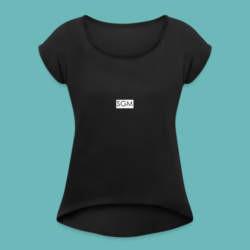 sgm - T-shirt à manches retroussées Femme