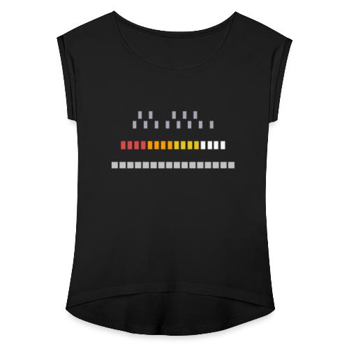 TB 303, TR 808, TR 909 - Frauen T-Shirt mit gerollten Ärmeln
